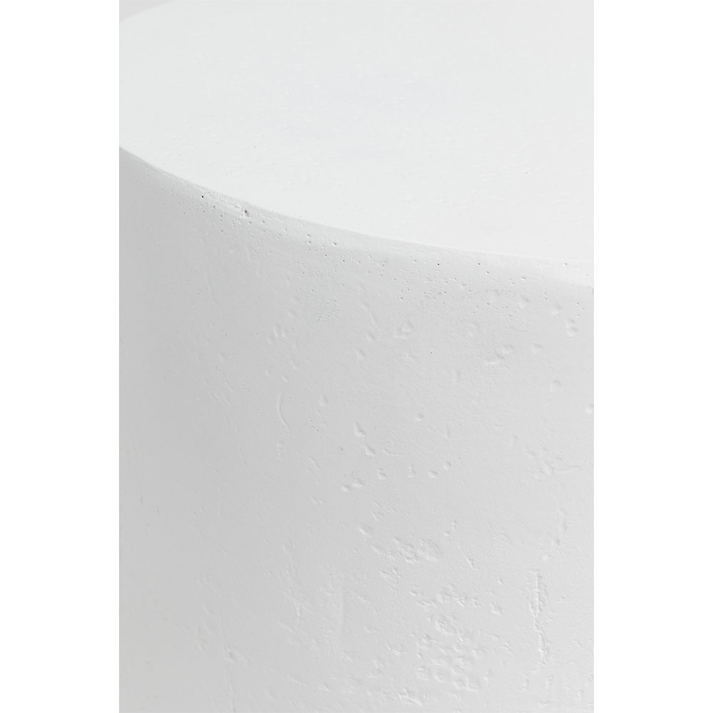 LITHOS ROUND SIDE TABLE ΛΕΥΚΟ 35.5x35.5x45cm