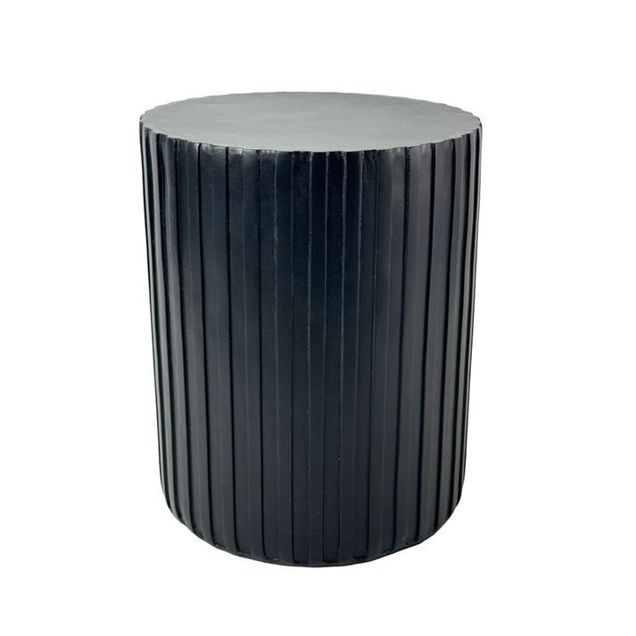 RAIL BLACK SIDE TABLE ΜΑΥΡΟ 40x40x47cm
