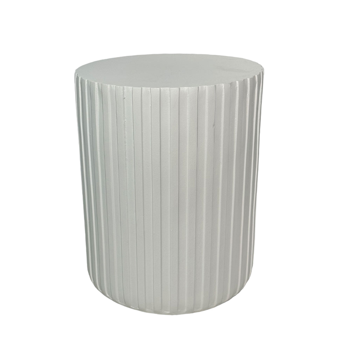 RAIL WHITE SIDE TABLE ΛΕΥΚΟ 40x40x47cm