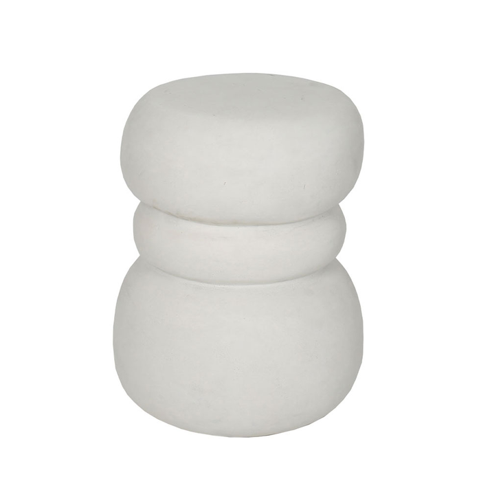 NIVO SIDE TABLE ΑΣΠΡΟ 35x37x47cm