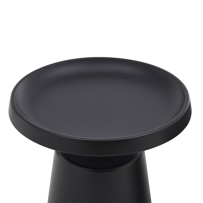 Mousse coffee table set of 2 black matte 70x70x50 cm