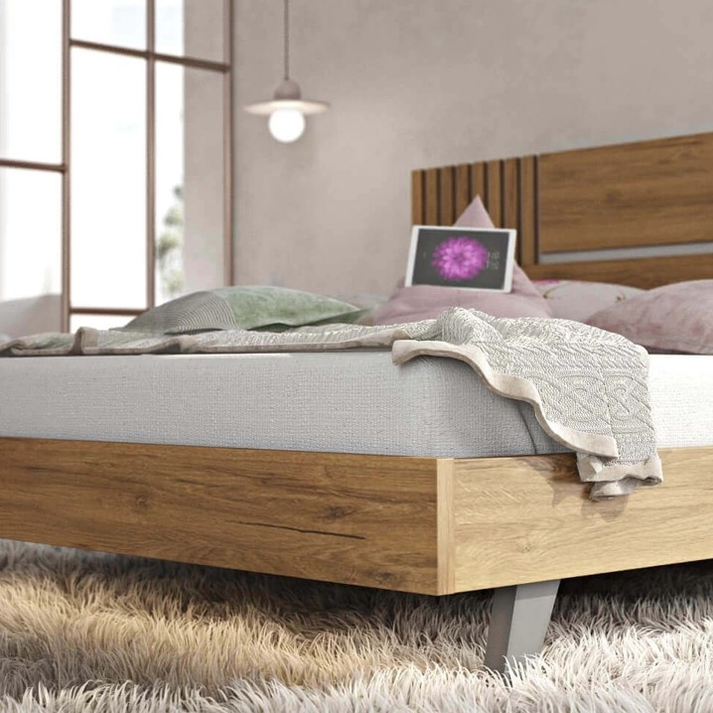 TEMPO Κρεβάτι Ελληνικής Κατασκευής 211x182xH104cm (Για στρώμα 150/160x200cm)