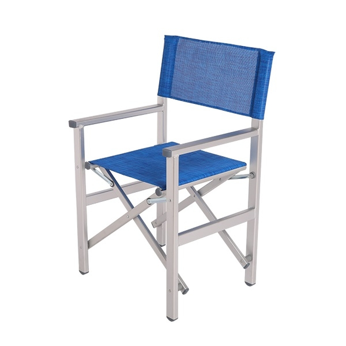 Πολυθρόνα Σκηνοθέτη Αλουμίνιο / Διάτρητο PVC 55x46xH88cm (3 Χρώματα)