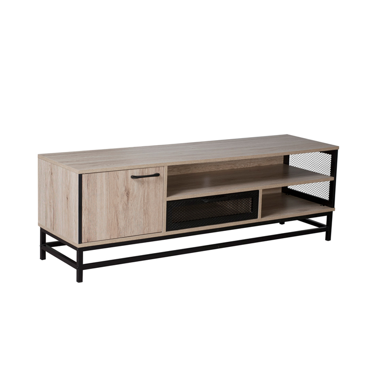 PLEGMA TV STAND SONOMA ΜΑΥΡΟ 140x39x47