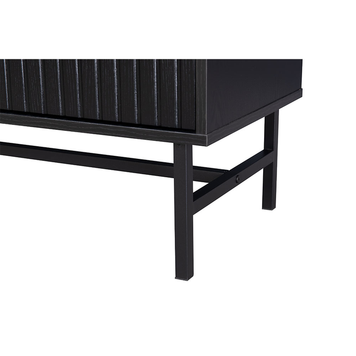 KIMONO ΜΠΟΥΦΕΣ 4ΠΟΡΤΕΣ ΜΑΥΡΟ 157.5x39x83cm