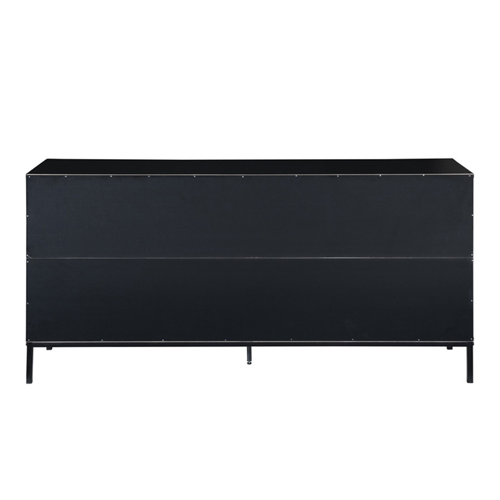 BLACKBIRD ΜΠΟΥΦΕΣ 2ΠΟΡΤΕΣ 3ΣΥΡΤΑΡΙΑ RIVIERA OAK ΜΑΥΡΟ 150x40x75.5cm