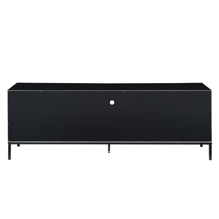 BLACKBIRD TV STAND RIVIERA OAK ΜΑΥΡΟ 160x40.5x58cm