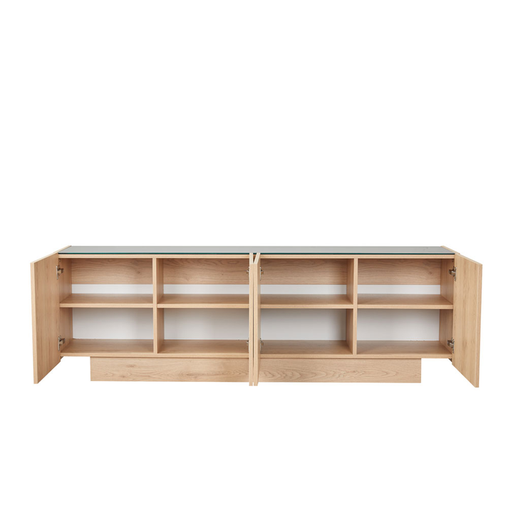 CUBIUS TV STAND 4ΠΟΡΤΕΣ ΦΥΣΙΚΟ 182x39x59cm