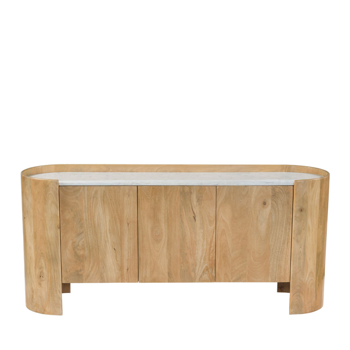 DON ΜΠΟΥΦΕΣ 3ΠΟΡΤΕΣ ΦΥΣΙΚΟ ΛΕΥΚΟ 165x45x75cm