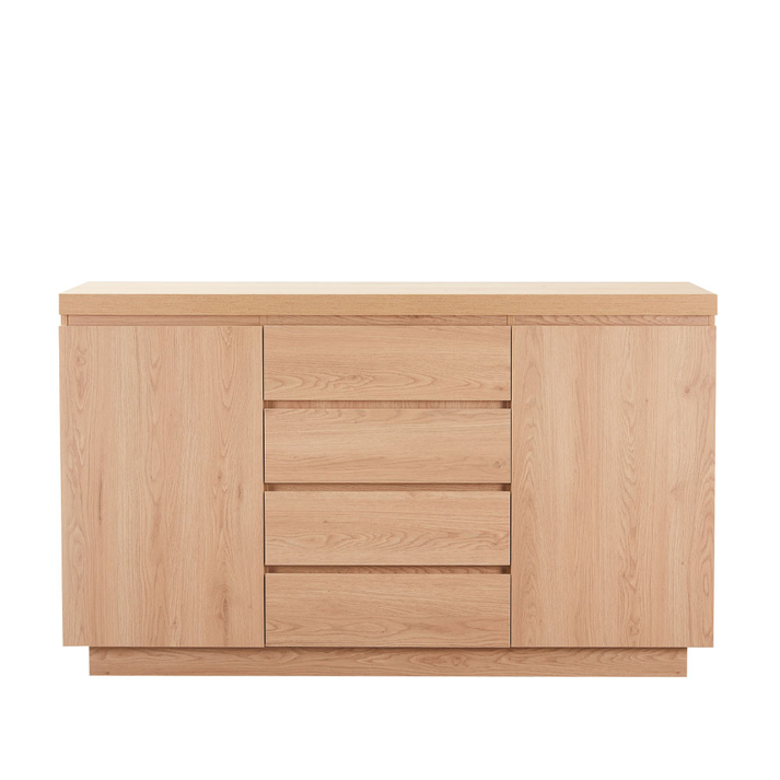 DRUVO ΜΠΟΥΦΕΣ 2ΠΟΡΤΕΣ 4ΣΥΡΤΑΡΙΑ ΦΥΣΙΚΟ 160x39x92cm