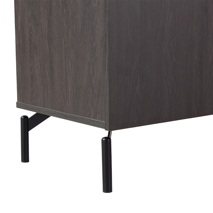 NOTTE ΜΠΟΥΦΕΣ ΜΑΥΡΟ ΛΕΥΚΟ ΠΕΤΡΑ 180x40.5x84cm