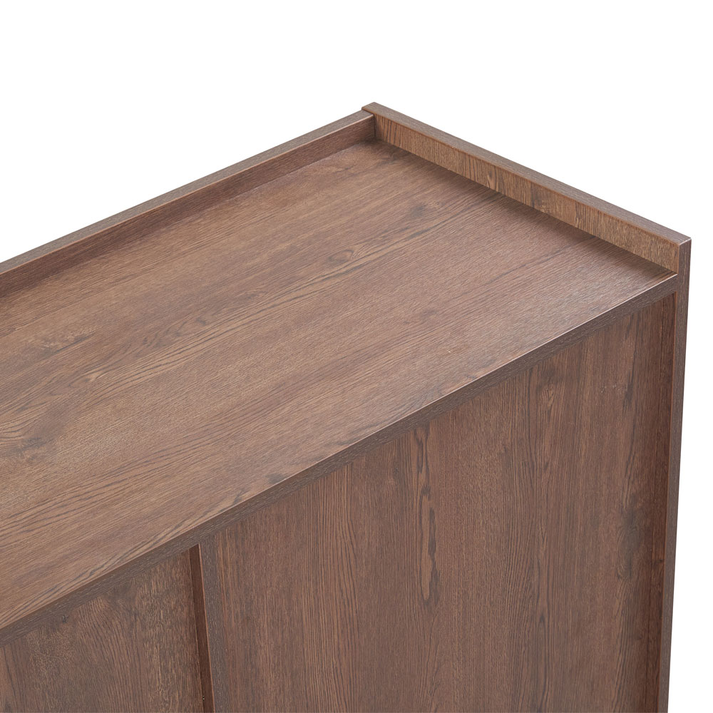 Tobac Furniture 4-Door Hard Walnut Cabinet 200x39x95 cm
