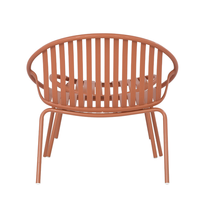 NADIN ΠΟΛΥΘΡΟΝΑ SET 2ΤΕΜ TERRACOTTA 80x61.5x73