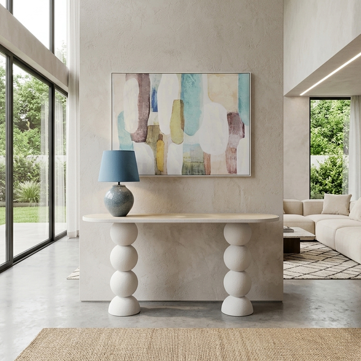Perla Console Off White 150x45x76 cm