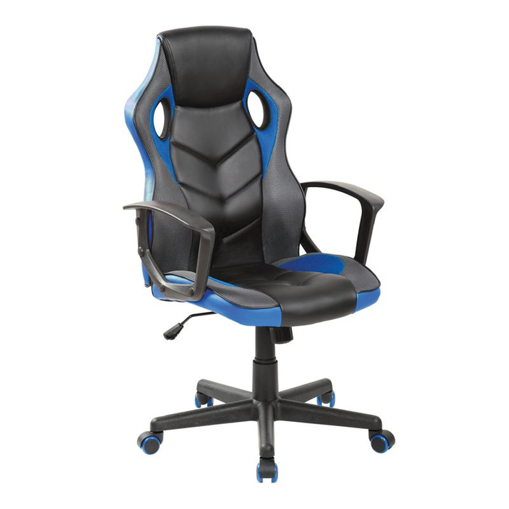 BF7700 Gaming Πολυθρόνα Mesh, Pu Μαύρο - Μπλε