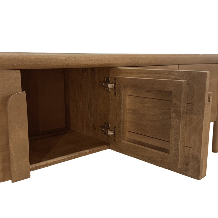 WABI TV STAND 4ΠΟΡΤΕΣ ΦΥΣΙΚΟ 145x40x50cm
