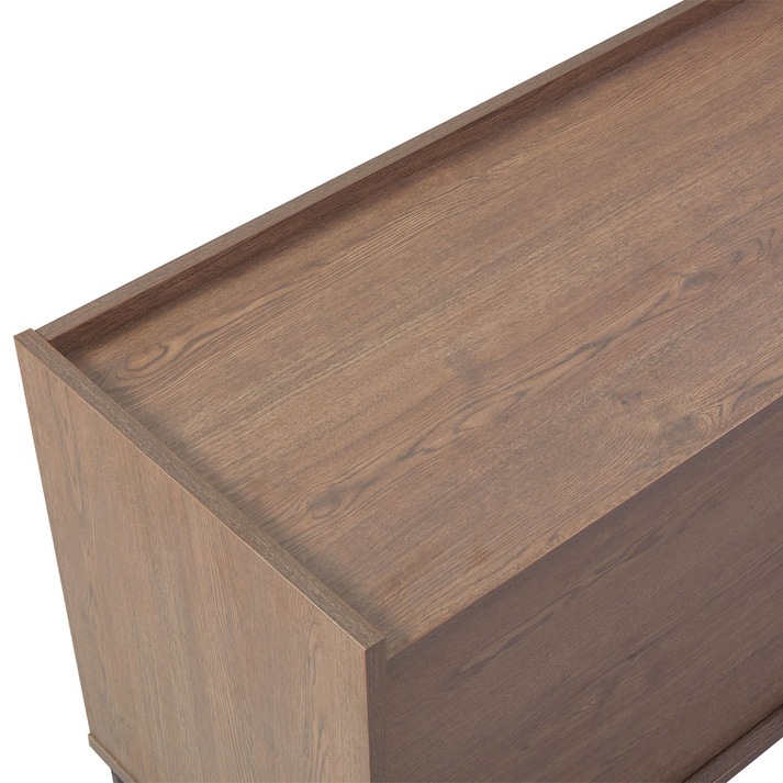 Tobac TV Stand 2πόρτες 1συρτάρι Καρυδί Σκούρο 180x39x62cm