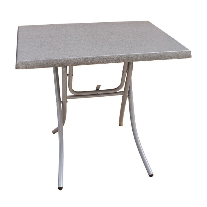 Πτυσσόμενο Τραπέζι Πλιάν Μέταλλο / Werzalit 80x60xH73cm (Χρώμα Επιλογής)