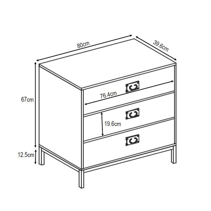 RUBIK ΣΥΡΤΑΡΙΕΡΑ 3ΣΥΡΤΑΡΙΑ CEMENT ΑΝΟΙΧΤΟ ΜΕ PATTERN 80x40x80