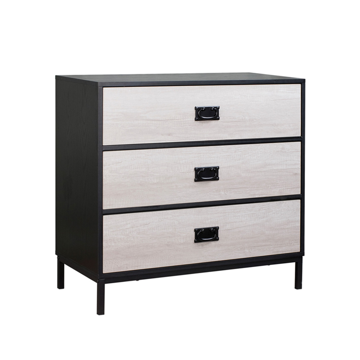 FACTORY ΣΥΡΤΑΡΙΕΡΑ 3ΣΥΡΤΑΡΙΑ ΜΑΥΡΟ OAK SONOMA DECAPE 80x40x80cm