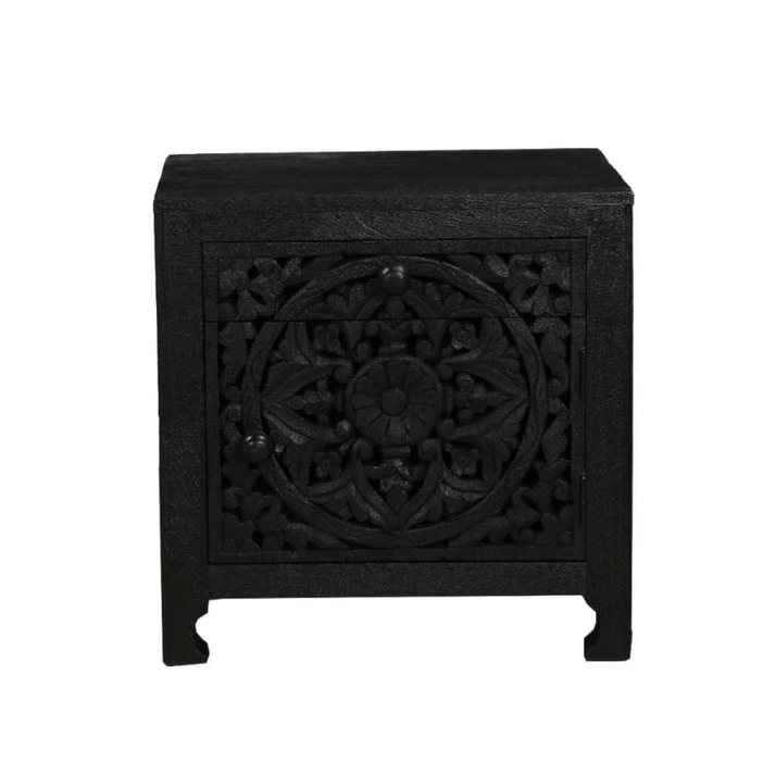 VOLCANO ΚΟΜΟΔΙΝΟ 1ΠΟΡΤΑ 1ΣΥΡΤΑΡΙ ΜΑΥΡΟ 50x40x50