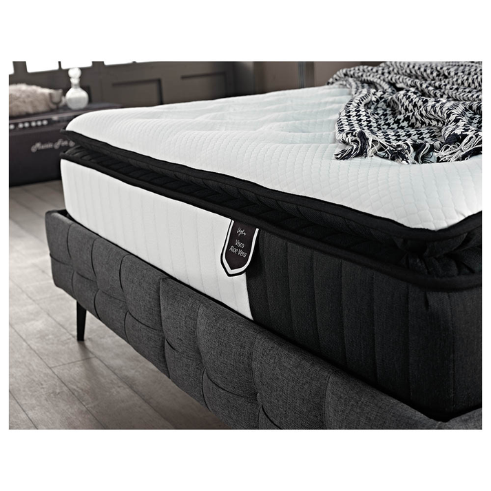 VISCO ALOE VERA ROLL PACK ΣΤΡΩΜΑ 160x200cm ΛΕΥΚΟ ΑΝΘΡΑΚΙ 200x160x31