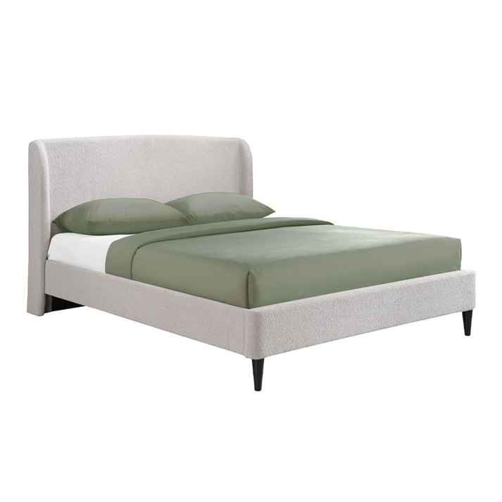 TEDDY ΚΡΕΒΑΤΙ (ΓΙΑ ΣΤΡΩΜΑ 160x200cm) ΓΚΡΙ ΑΝΟΙΧΤΟ 221x171.5x111cm