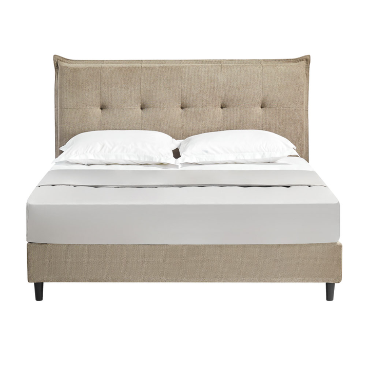 LIFE ΚΡΕΒΑΤΙ (ΓΙΑ ΣΤΡΩΜΑ 160x200cm) BEIGE 215x171x115