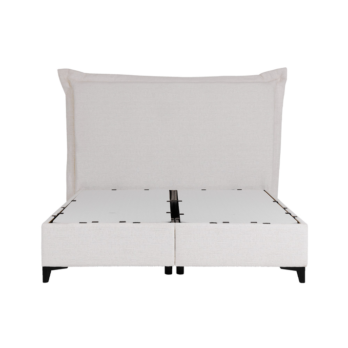 LONGWAVE ΚΡΕΒΑΤΙ ΜΕ ΑΠΟΘΗΚ. ΧΩΡΟ (ΓΙΑ ΣΤΡΩΜΑ 160x200cm) OFF WHITE 06-900 214x180x140