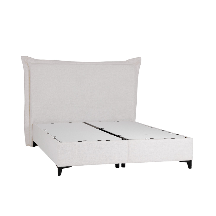 LONGWAVE ΚΡΕΒΑΤΙ ΜΕ ΑΠΟΘΗΚ. ΧΩΡΟ (ΓΙΑ ΣΤΡΩΜΑ 160x200cm) OFF WHITE 06-900 214x180x140