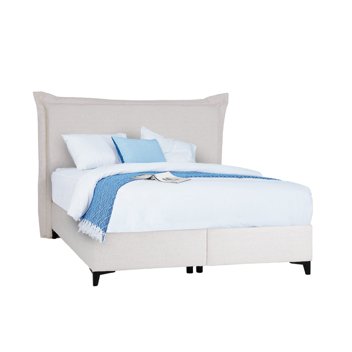 LONGWAVE ΚΡΕΒΑΤΙ ΜΕ ΑΠΟΘΗΚ. ΧΩΡΟ (ΓΙΑ ΣΤΡΩΜΑ 160x200cm) OFF WHITE 06-900 214x180x140