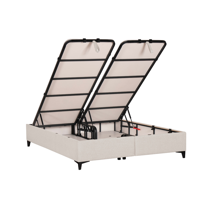 INTERNO ΒΑΣΗ ΜΕ ΑΠΟΘΗΚ.ΧΩΡΟ 160x200cm OFF WHITE 16-950 200x160x34