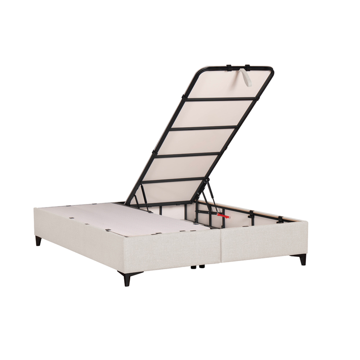 INTERNO ΒΑΣΗ ΜΕ ΑΠΟΘΗΚ.ΧΩΡΟ 160x200cm OFF WHITE 16-950 200x160x34cm