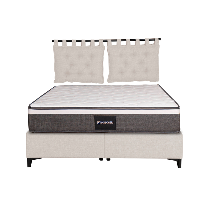 INTERNO ΒΑΣΗ ΜΕ ΑΠΟΘΗΚ.ΧΩΡΟ 160x200cm OFF WHITE 16-950 200x160x34cm