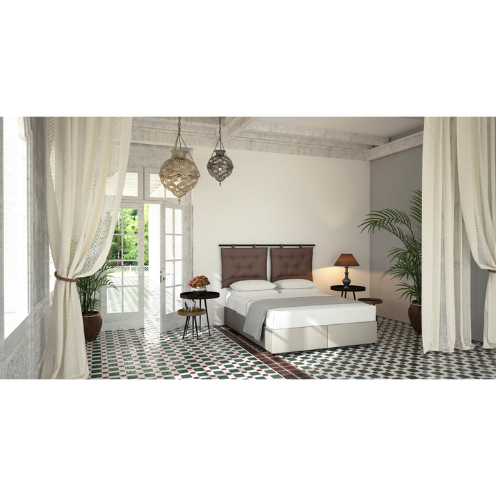 Interno Bed Base With Storage Space Grey Brown 160x200 cm