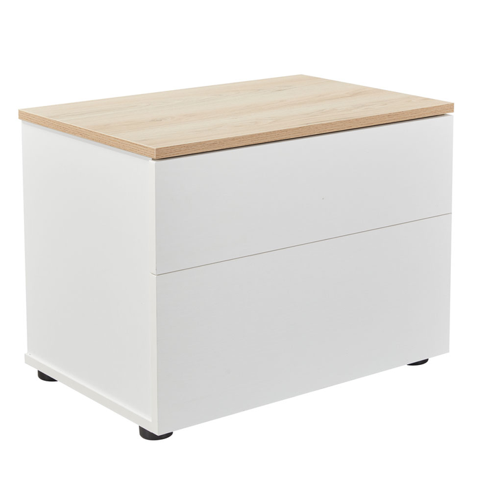 LUCIDO ΚΡΕΒΑΤΟΚΑΜΑΡΑ SET 3+1 ΛΕΥΚΟ OAK ΦΥΣΙΚΟ