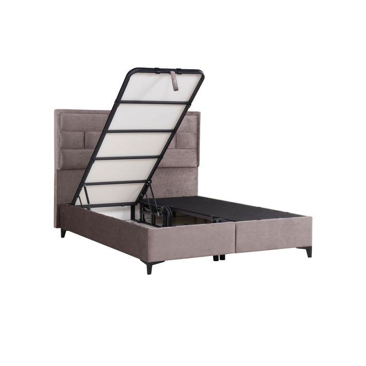 BRICK ΚΡΕΒΑΤΙ ΜΕ ΑΠΟΘΗΚ. ΧΩΡΟ (ΓΙΑ ΣΤΡΩΜΑ 160x200cm) MUSHROOM 05-450 215x165x121