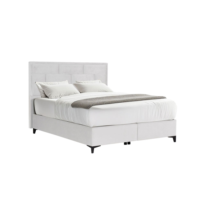 BRICK ΚΡΕΒΑΤΙ ΜΕ ΑΠΟΘΗΚ. ΧΩΡΟ (ΓΙΑ ΣΤΡΩΜΑ 160x200cm) OFF WHITE 16-450 215x165x121cm