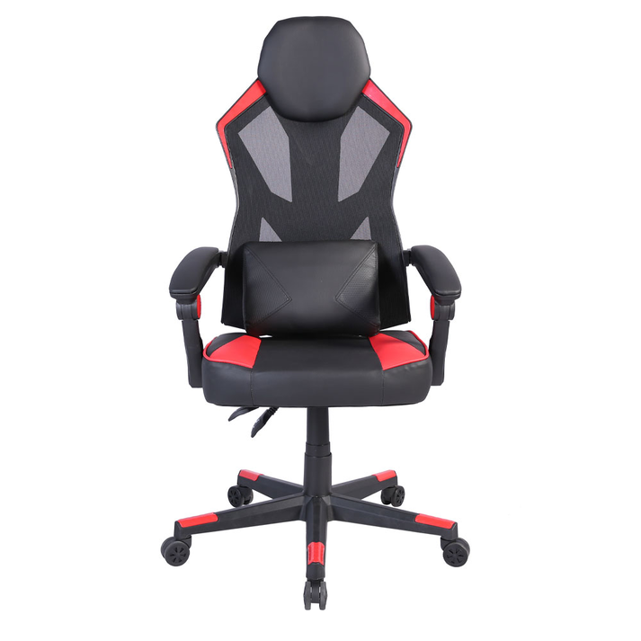 FUSION ΚΑΡΕΚΛΑ GAMING ΓΡΑΦΕΙΟΥ ΜΑΥΡΟ ΚΟΚΚΙΝΟ 50x74x137