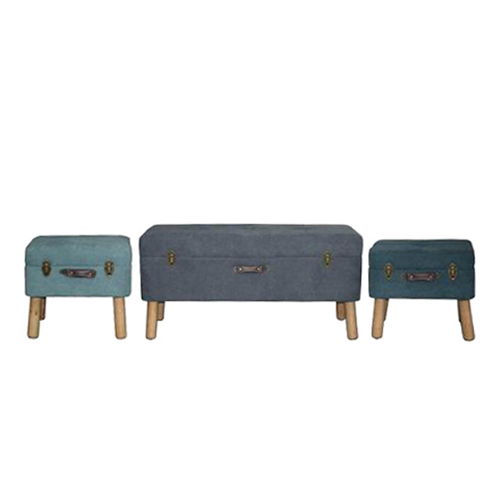 BABUS ΣΚΑΜΠΟ SET 3ΤΕΜ ΓΚΡΙ ΜΕΝΤΑ 100x40x47