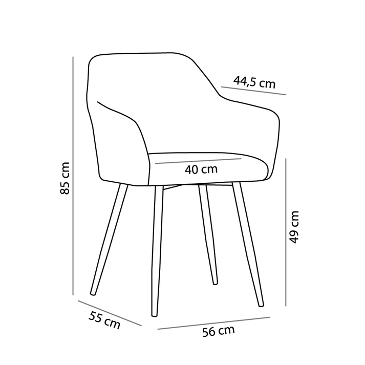 SAVVY ΚΑΡΕΚΛΑ ΓΚΡΙ ΑΝΟΙΧΤΟ 56x55x85