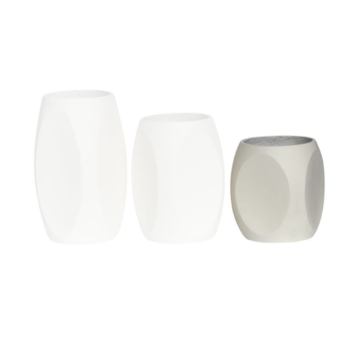 VASE-4 Βάζο Cement, Απόχρωση Beige Φ33x40cm