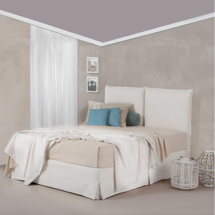 ΚΡΕΒΑΤΙ ΔΙΠΛΟ ΥΦΑΣΜΑ 90/110/140/150/160 NOTOS LINEA BED 