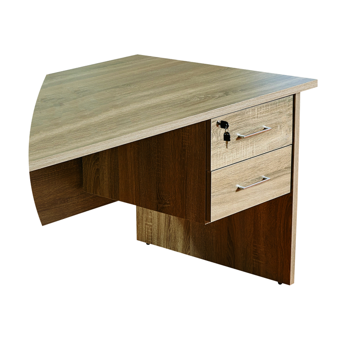 Ίσιο Επαγγελματικό Γραφείο με 2 Συρτάρια 120/140/160/180/200x80xH73cm