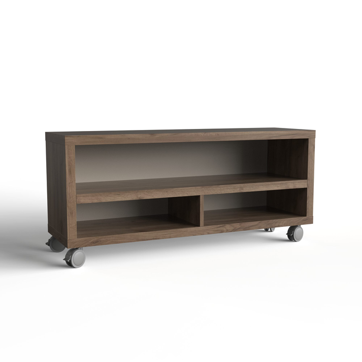 Έπιπλο Τηλεόρασης με 1 Ράφι και Ροδάκια 120x35xH55cm