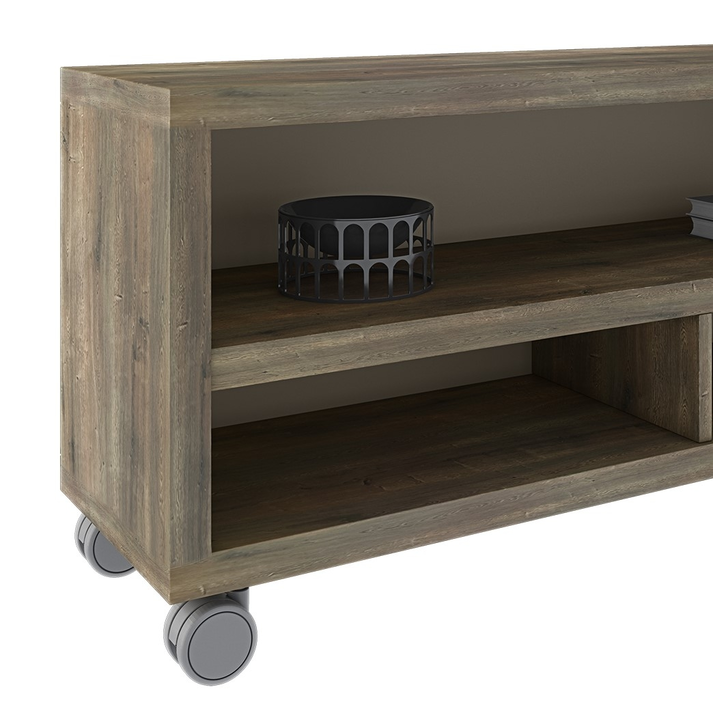 Έπιπλο Τηλεόρασης με 1 Ράφι και Ροδάκια Ελληνικής Κατασκευής 120x35xH55cm ALN