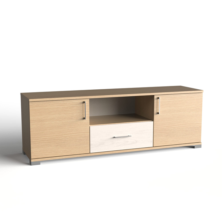 Έπιπλο Τηλεόρασης Δίφυλλο με 1 Συρτάρι 150x40xH51cm