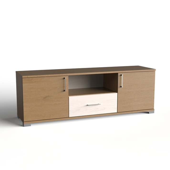 Έπιπλο Τηλεόρασης Δίφυλλο με 1 Συρτάρι 150x40xH51cm