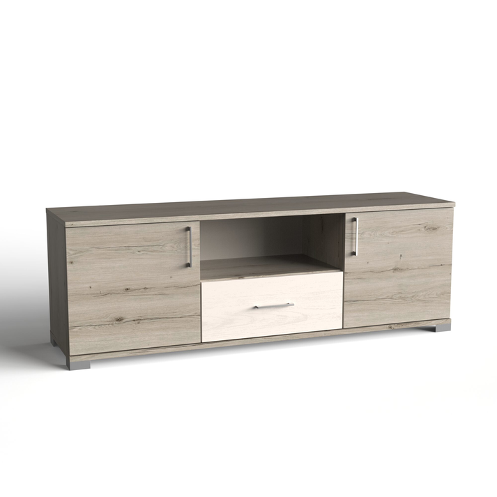 Έπιπλο Τηλεόρασης Δίφυλλο με 1 Συρτάρι 150x40xH51cm