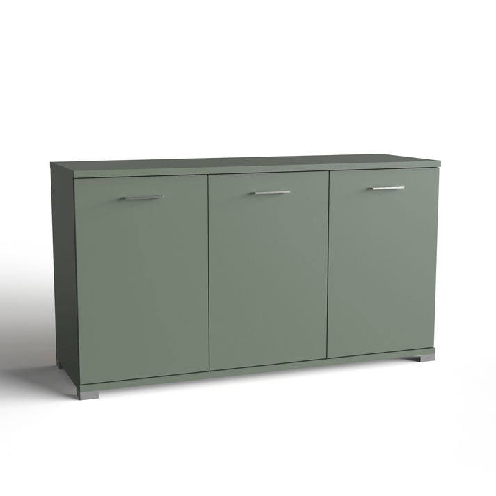 Τρίφυλλος Μπουφές με 3 Ράφια 150x50xH84cm